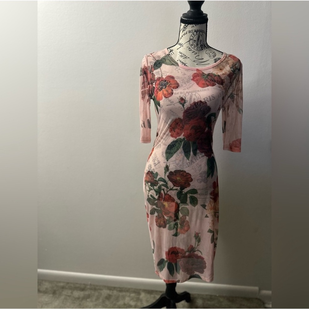 Y2K Sheer Floral Midi Dress 🌸✨